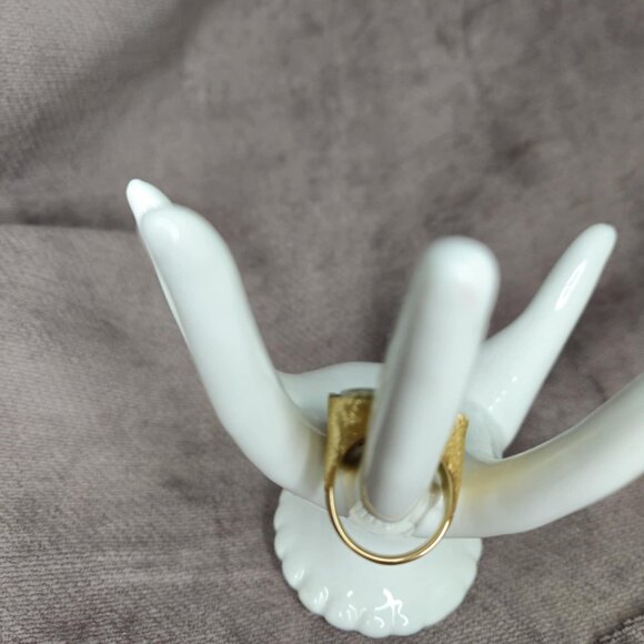 14k Gold 16.7 ctw Cabochon Natural Cut Opal Diamond Ring 34.66g - Picture 7 of 9